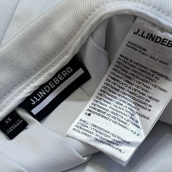 J.Lindeberg Sierra Pleat Golf Tennis Skirt White Athletic Comfort Preppy XS - Picture 9 of 11